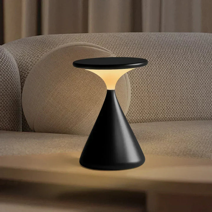 Aeron Hourglass Cordless LED Table Lamp – Rechargeable, Dimmable, Modern Design | Kalsten