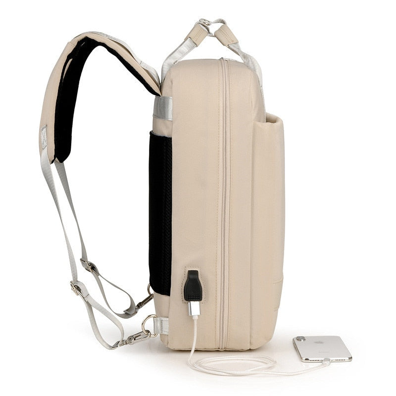 Secure Anti-Theft Backpack with Hidden Zippers and USB Charging | Kalsten