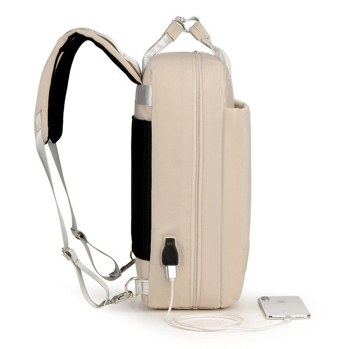 Secure Anti-Theft Backpack with Hidden Zippers and USB Charging | Kalsten