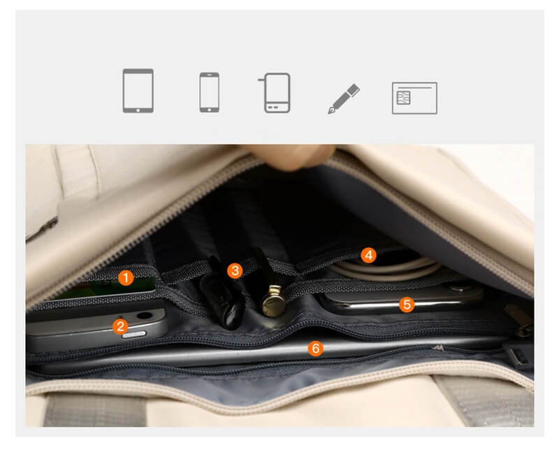 Secure Anti-Theft Backpack with Hidden Zippers and USB Charging | Kalsten