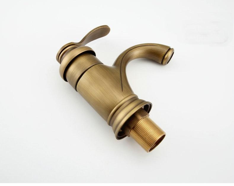Kalsten | Antique Brass Tap Bathroom Fixtures Faucet Sink Mixer Tap