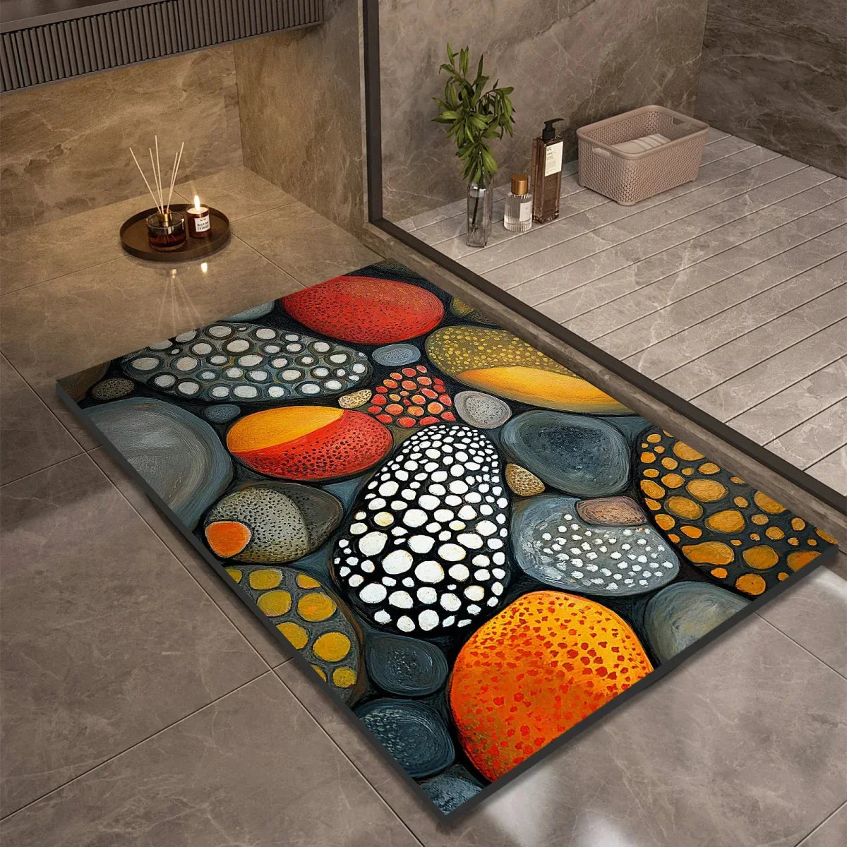 Skanto | AQUASOFT BATH MAT – Diatomaceous Earth Bath Mat for Safety & Comfort