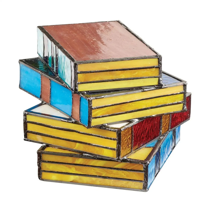 Table Lamp with Colourful Book Stack Design | Kalsten