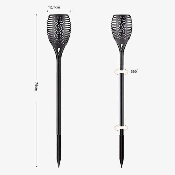 Solar Flame Flickering Lamp Torch | Kalsten