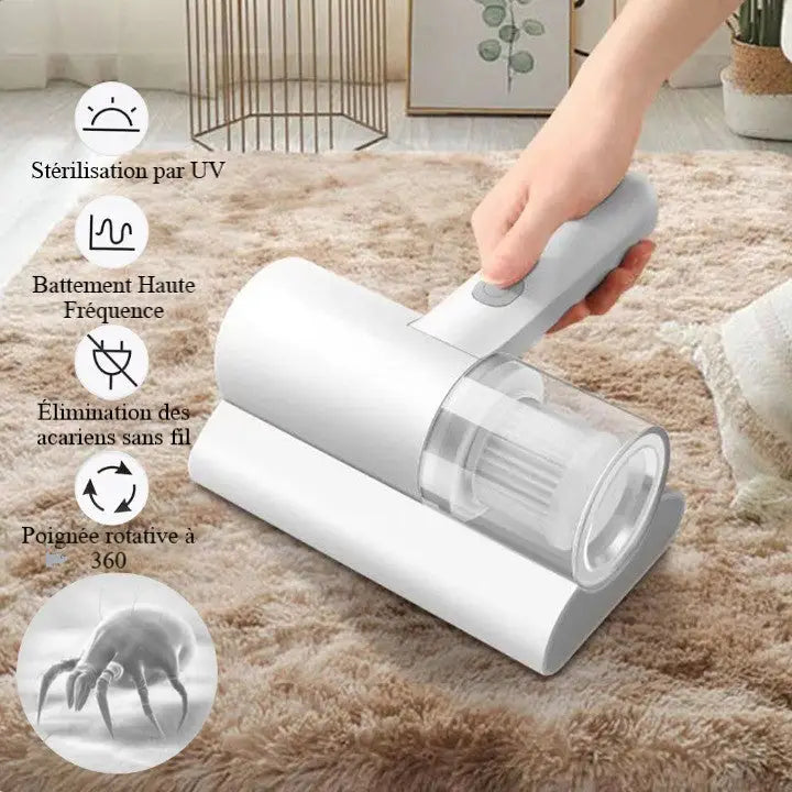 Skanto | Cordless Handheld Vacuum - Anti-Dust Mite - UV & Vibration