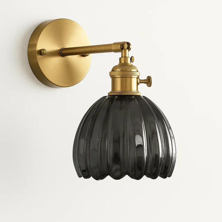 Vintage Tulip Glass Wall Lamp