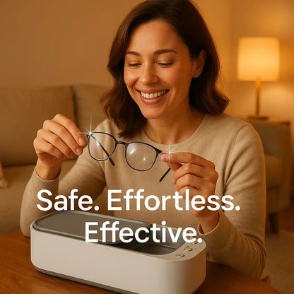 Skanto | Ultrasonic Cleaner | Gentle, Effective, and Versatile for Jewelry, Glasses, Watches, and Dentures