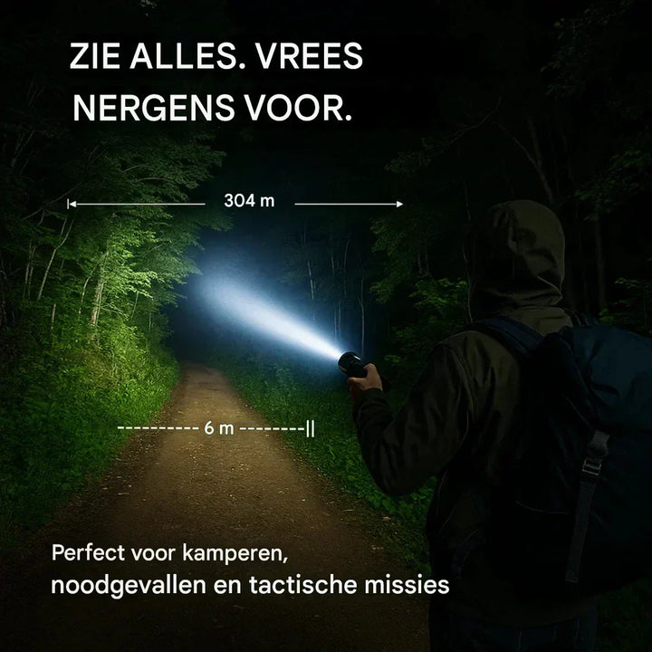 UltraStrong Night Vision Flashlight Pro – Rechargeable aluminum lamp | Kalsten