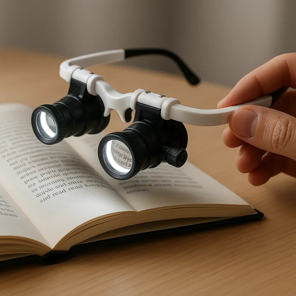 BowLift | Celestara™ | LED Illuminated Precision Magnifier with Adjustable Brightness | Ideal for Reading, Hobbies & Detailed Work