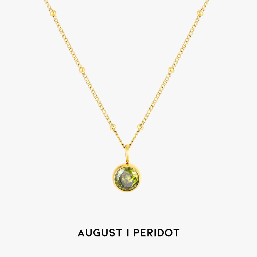 Birthstone Pendant Necklace