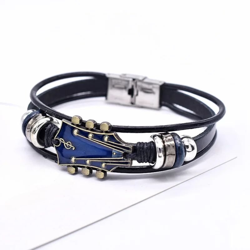 Kalsten | AXECHORD – Guitar Leather Bracelet with Vintage-Inspired Design
