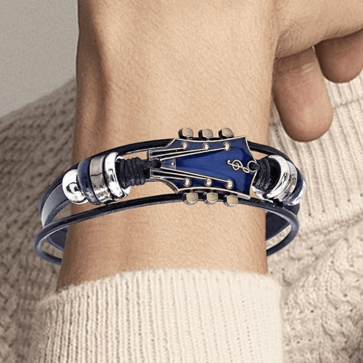Leather Guitar Bracelet