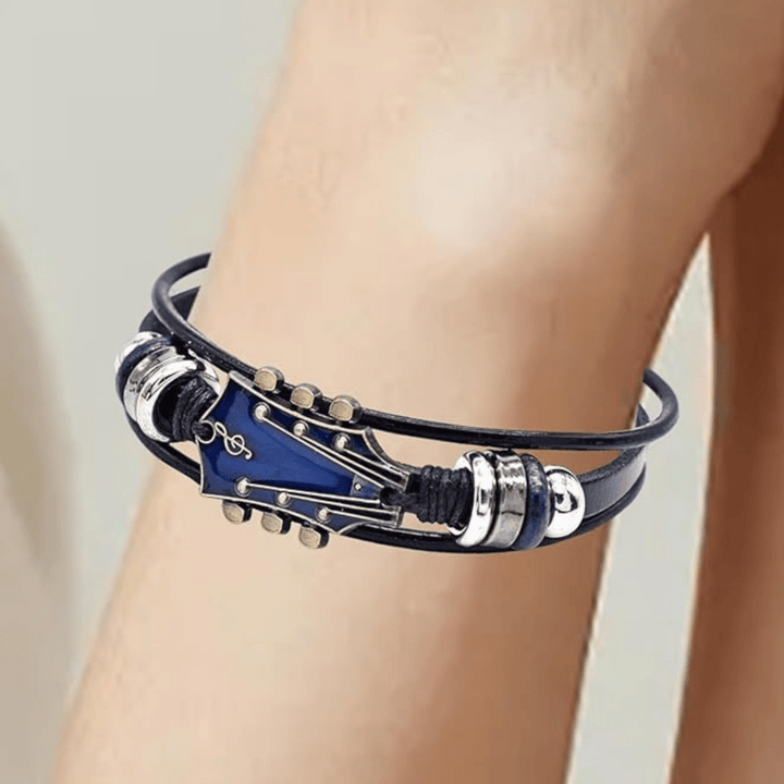 Leather Guitar Bracelet