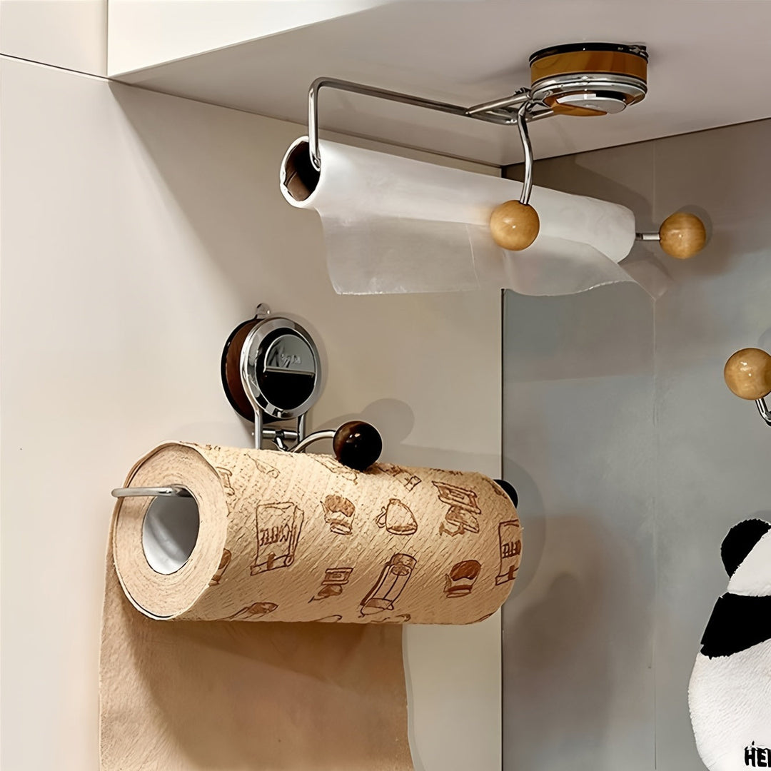 KeukenGrip Roll holder stainless steel paper towel holder with suction cup | Kalsten