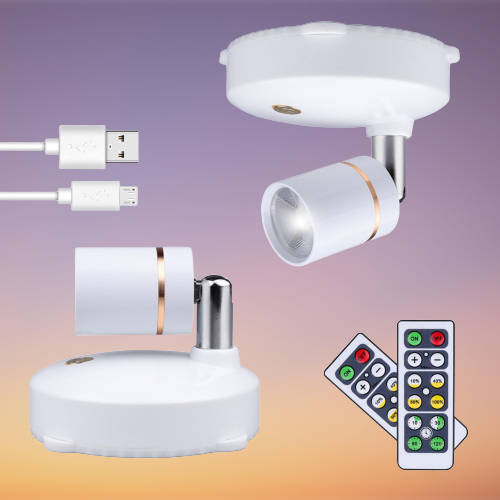 Smart LED Remote Control Rechargeable Spotlight | Kalsten