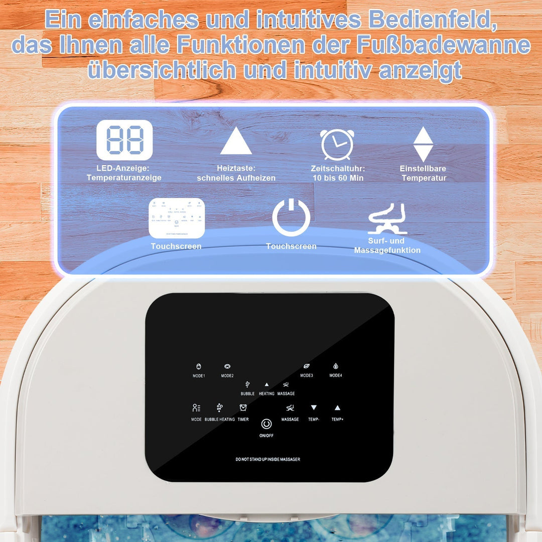 Electric foot massage device heating foldable | Kalsten