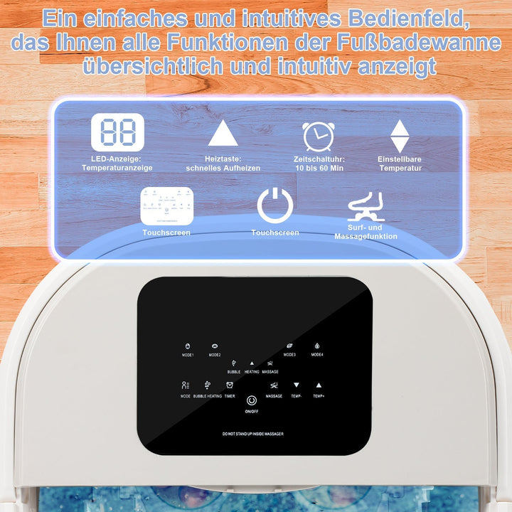Electric foot massage device heating foldable | Kalsten