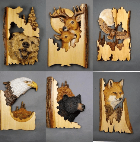Frendorf | Animal Carving Craft Wall Decoration