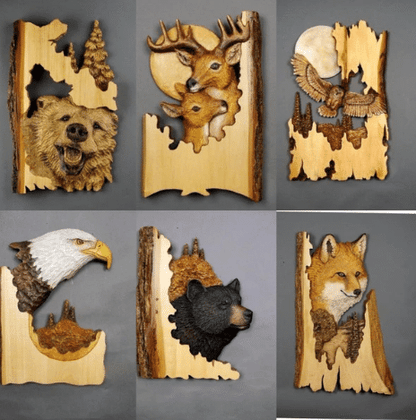 Frendorf | Animal Carving Craft Wall Decoration