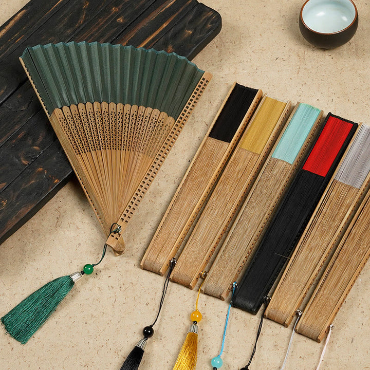 Kalsten | Hand fan made of bamboo silk