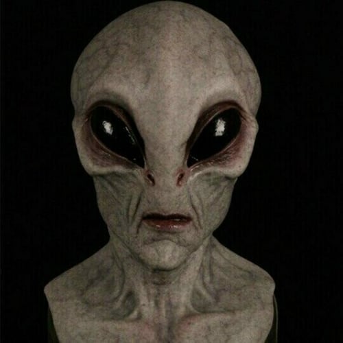 Realistic Alien Mask – Latex and Silicone Halloween Mask for Cosplay and and Parties | Karnz