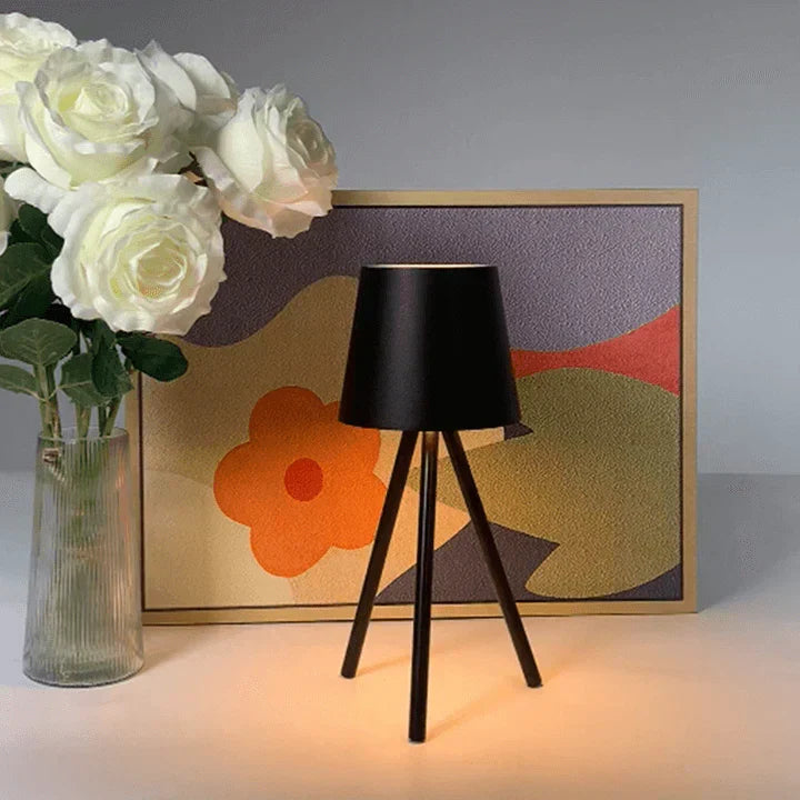 Nordic tripod table lamp - Stylish wireless LED night light Kalsten