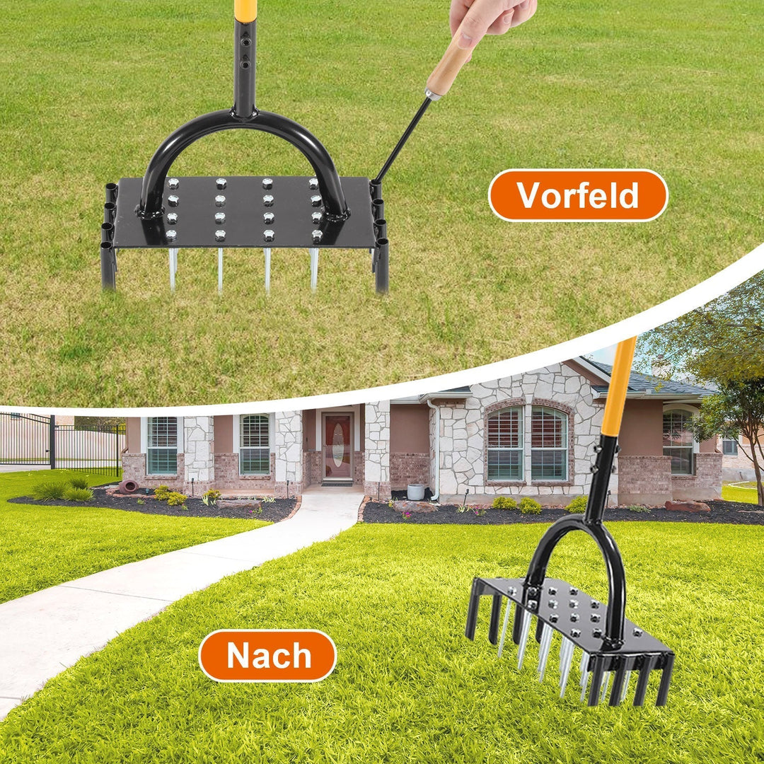 Lawn aerator aerifier verticutter for compacted soils | Kalsten