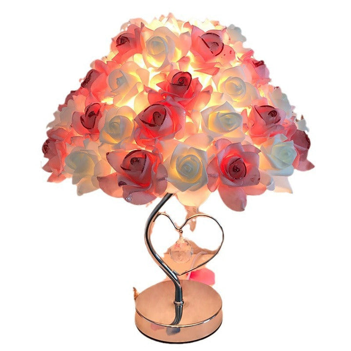 Creative Simple European Table Lamp Bedroom Bedside Rose | Kalsten