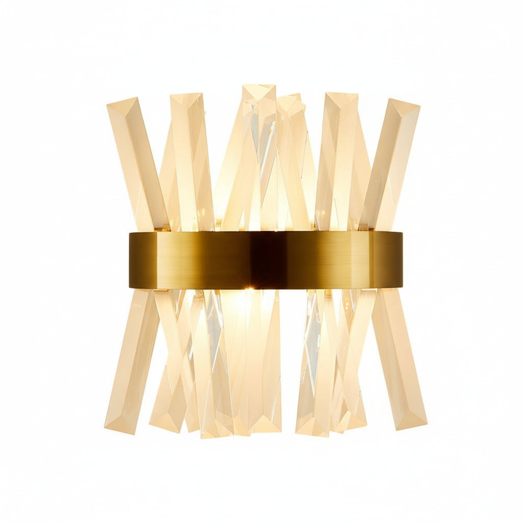 Crystal Wall Sconce Up Down Stainless Steel E14 30cm / 12in Modern Art Decor Light | Kalsten
