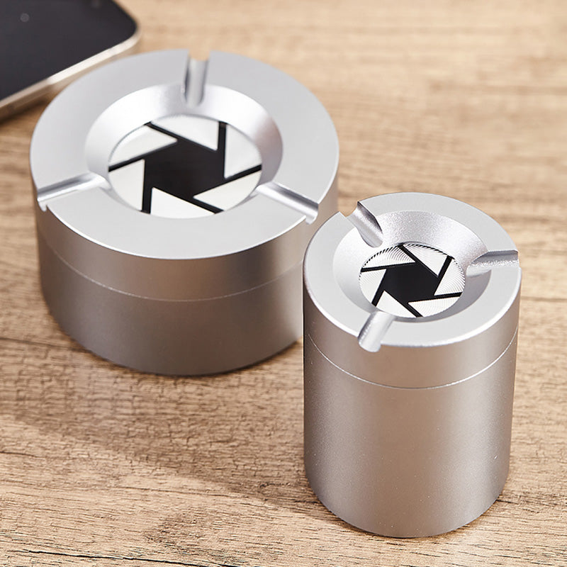 360° Stainless Steel Ashtray with Twist Lid | Kalsten