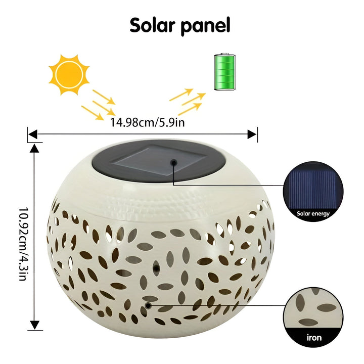Elegant Solar Garden Light with Dots - Atmospheric Outdoor Lighting Kalsten