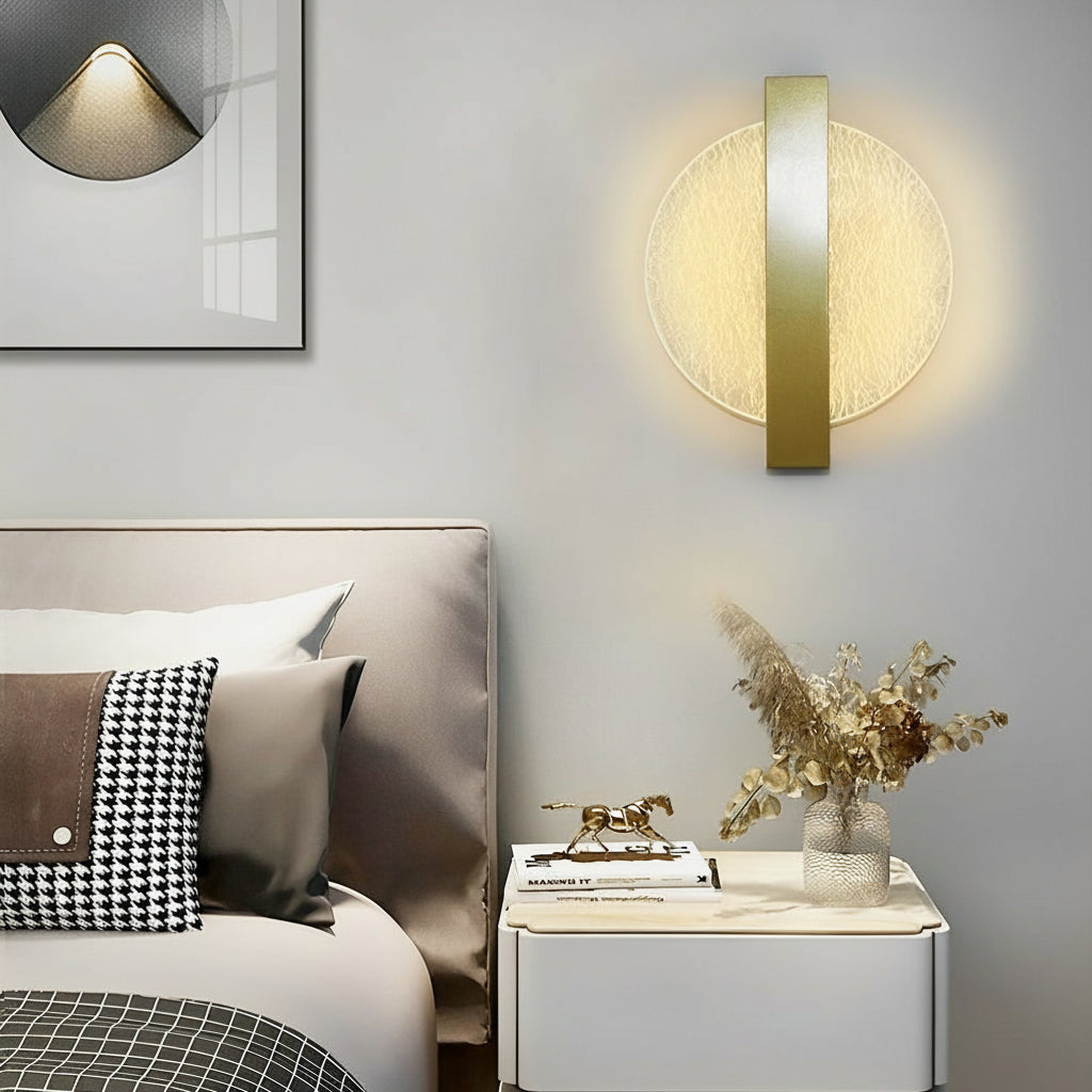 LED Wall Sconce Light – Modern Nordic Geometric Acrylic Bedside (25x20cm / 9.8x7.9in) | Kalsten