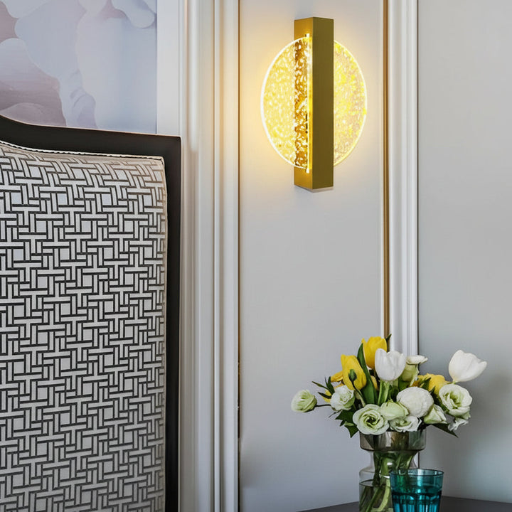LED Wall Sconce Light – Modern Nordic Geometric Acrylic Bedside (25x20cm / 9.8x7.9in) | Kalsten