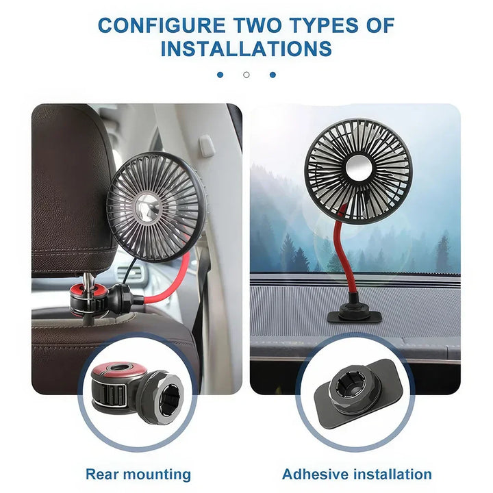 Multidirectional Car Back Seat Fan | Kalsten