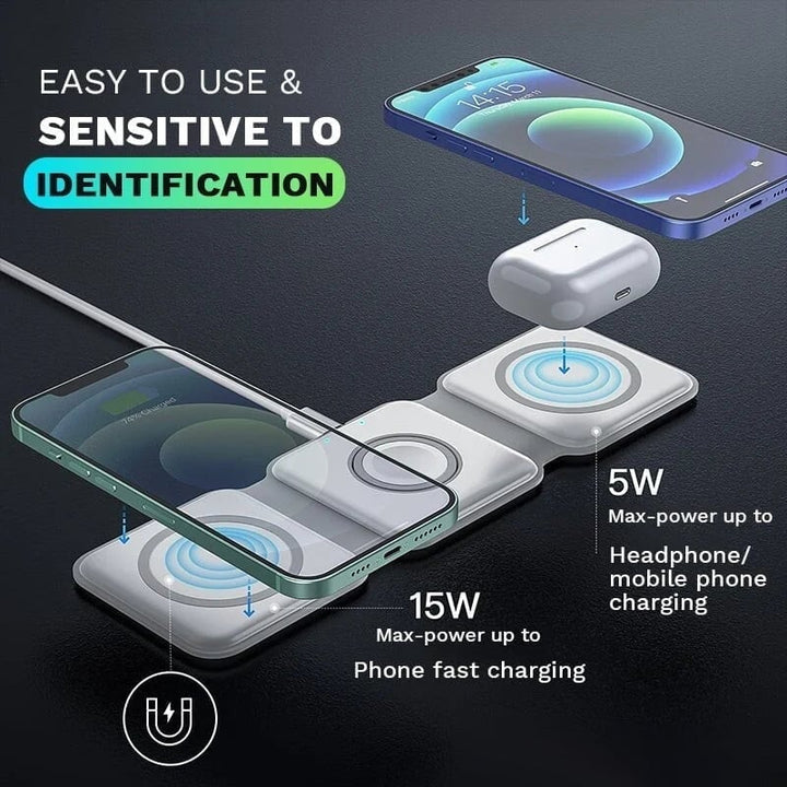 Kalsten | New Foldable 3-in-1 Wireless Charger