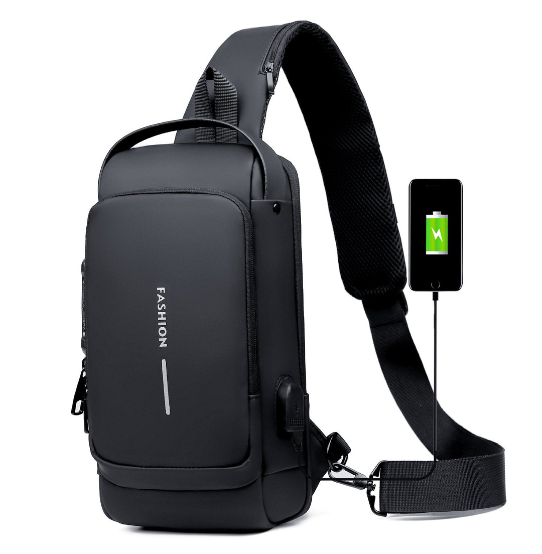Kalsten | Anti-Theft Crossbody Bag | Landy Carry Without Worry | Waterproof Oxford | USB Charging Port | Unisex Travel Pack