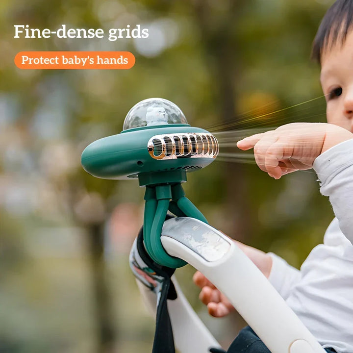 Portable Rechargeable Folding Stroller Fan | Kalsten