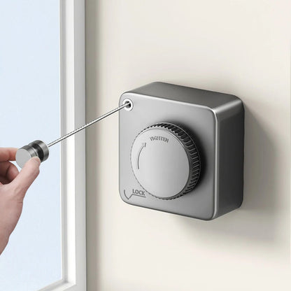 Telescopic Wall-Mounted Clothesline in Stainless Steel | Skanto