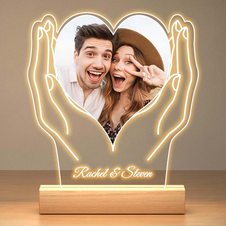 Valentine's Day Night Light Acrylic Color Printing Photo Personalized Ornament | Kalsten