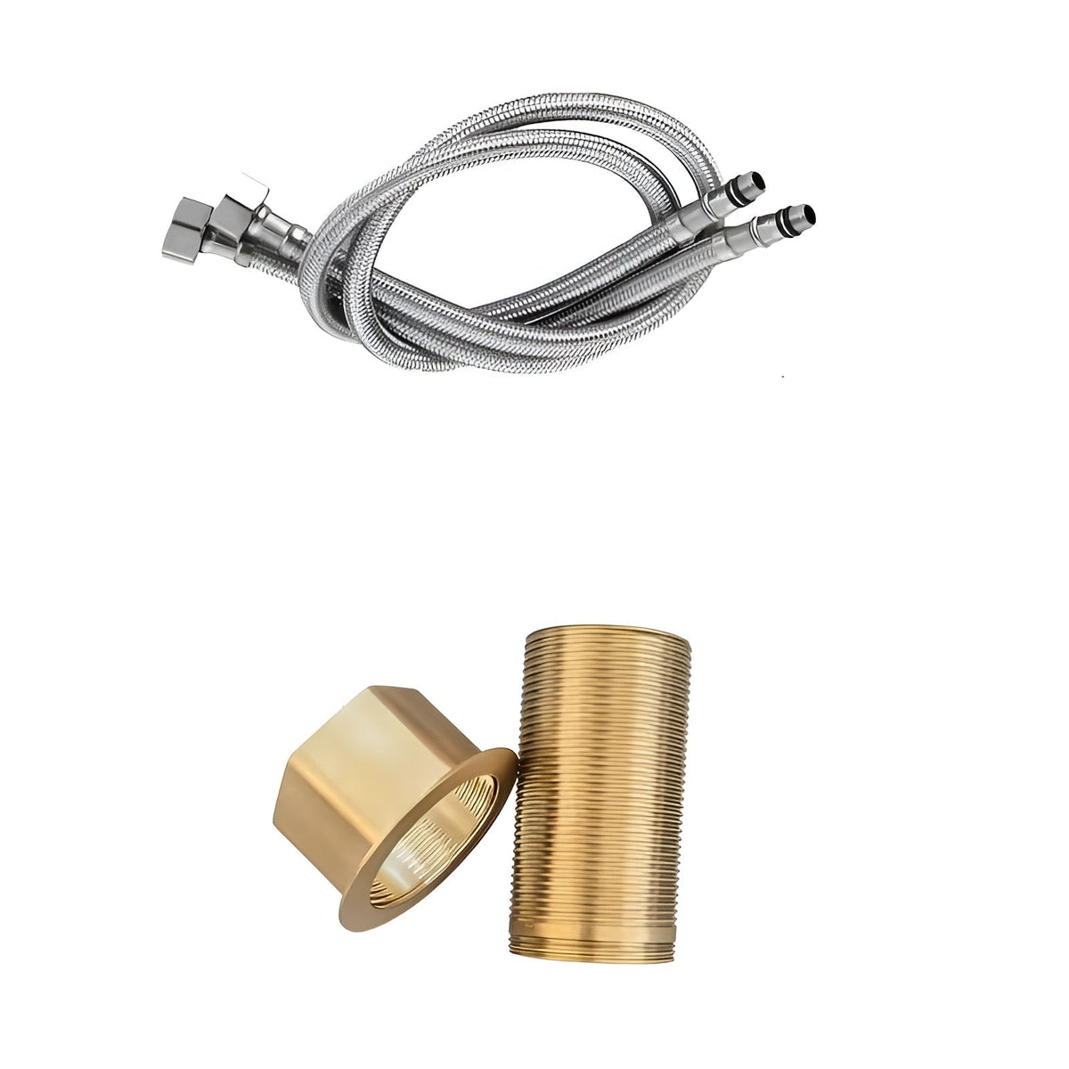 Stainless Steel Basin Faucet – Waterfall Spout with Hot and Cold Water | Single-Hole Mixer Tap in Karnzack Design for the Bathroom