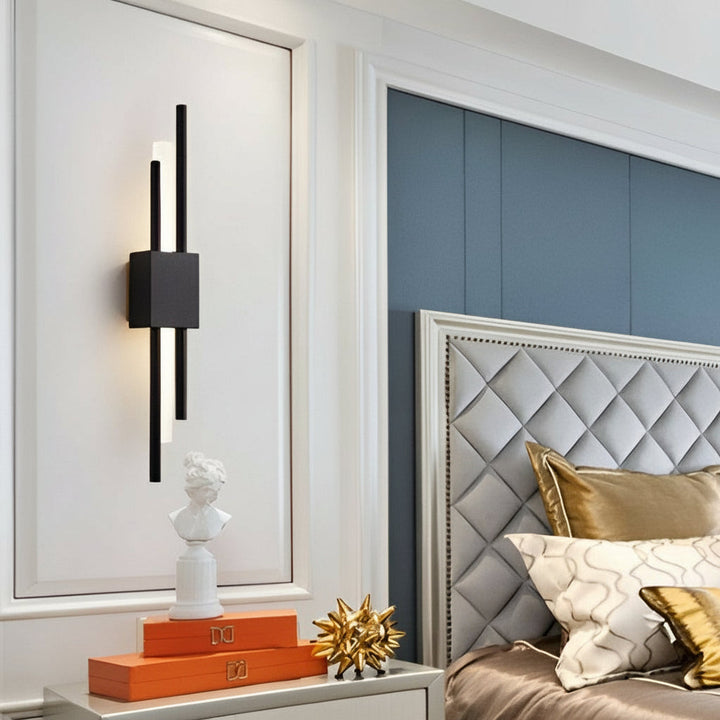 Postmodern Copper Wall Sconce - Up/Down LED Art Decor Light - 2-Light/4-Light - 3000K | Kalsten