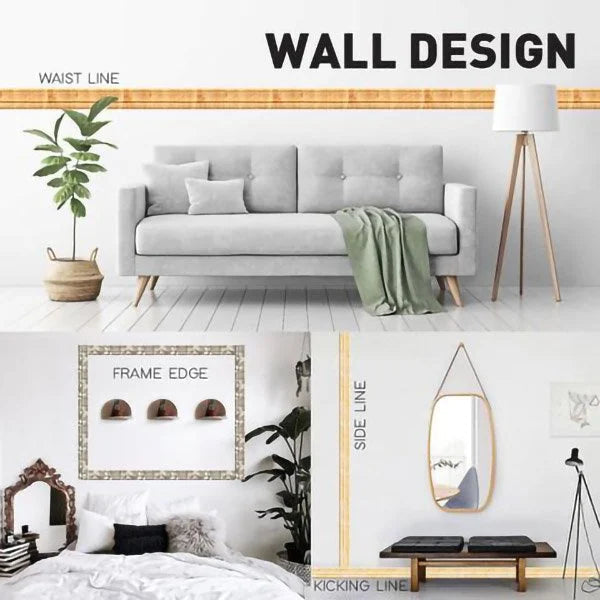 3D-wall trim - self-adhesive, environmentally protective 3D-wall trim with environmental protection