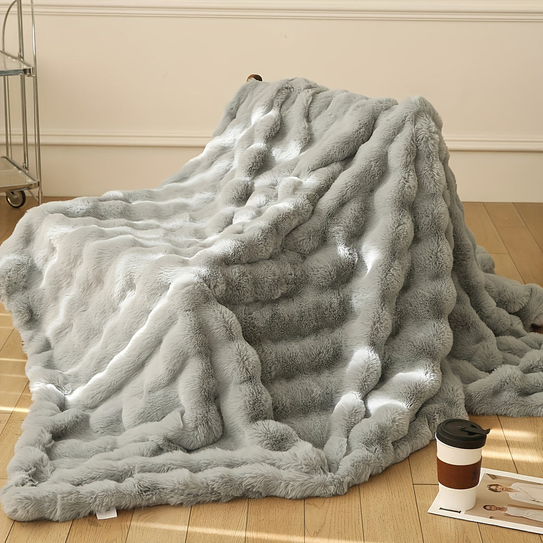 Elegant Rabbit Fleece Blanket - Luxury and Durable Kalsten