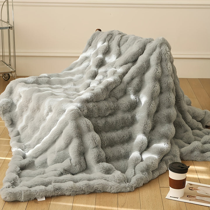 Elegant Rabbit Fleece Blanket - Luxury and Durable Kalsten