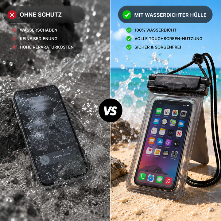 Water-repellent smartphone case with neck strap | Kalsten