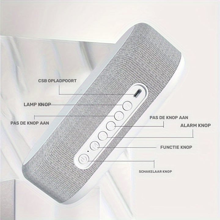 Wireless Charging Station | With Alarm Clock and Temperature Display | Kalsten