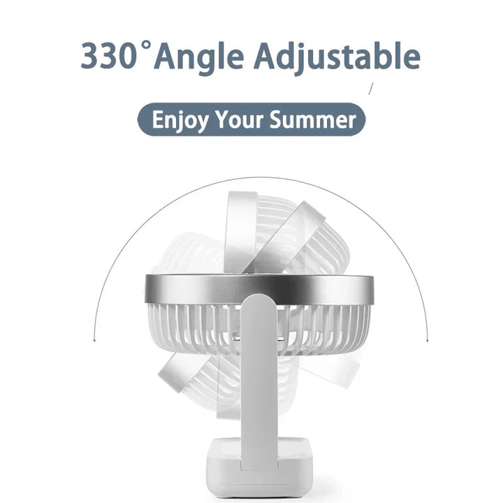 Compact Rechargeable USB Desk Fan for Home, Office, and Outdoors | Kalsten