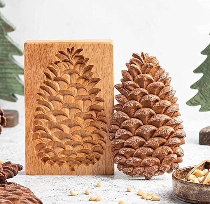 Kalsten | Wooden Cookie Mold Set | Engraved Pastry Stamps | Gingerbread & Biscuit Press