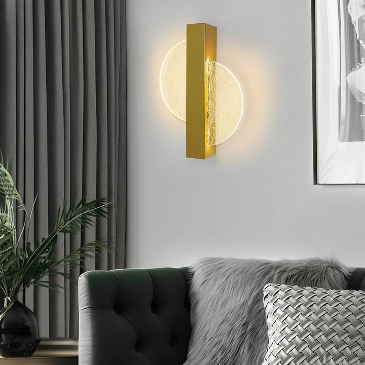 LED Wall Sconce Light – Modern Nordic Geometric Acrylic Bedside (25x20cm / 9.8x7.9in) | Kalsten