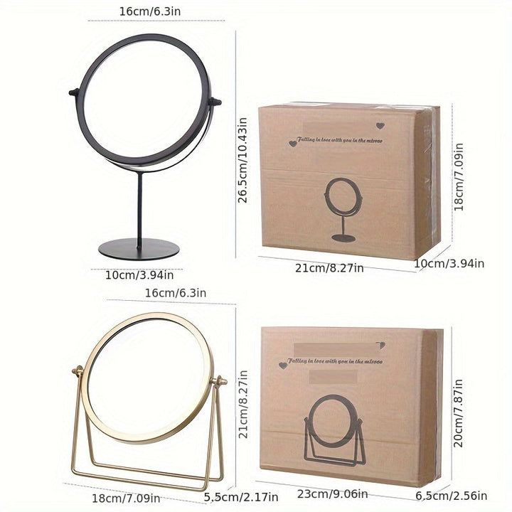 VintageGlow – Adjustable Makeup Mirror with Iron Frame Kalsten